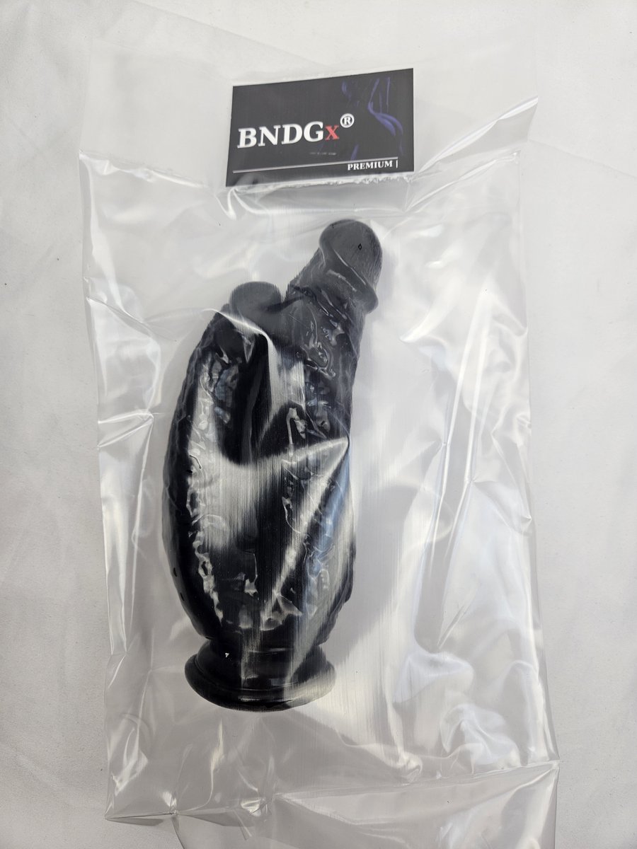 BNDGx® - Dildo - Dubbel anaal vaginaal - 21cm 16cm - Zwart Lange dikke Penis -Zuignap -Anaal Extreme BDSM SM Fetisch Seks speeltje