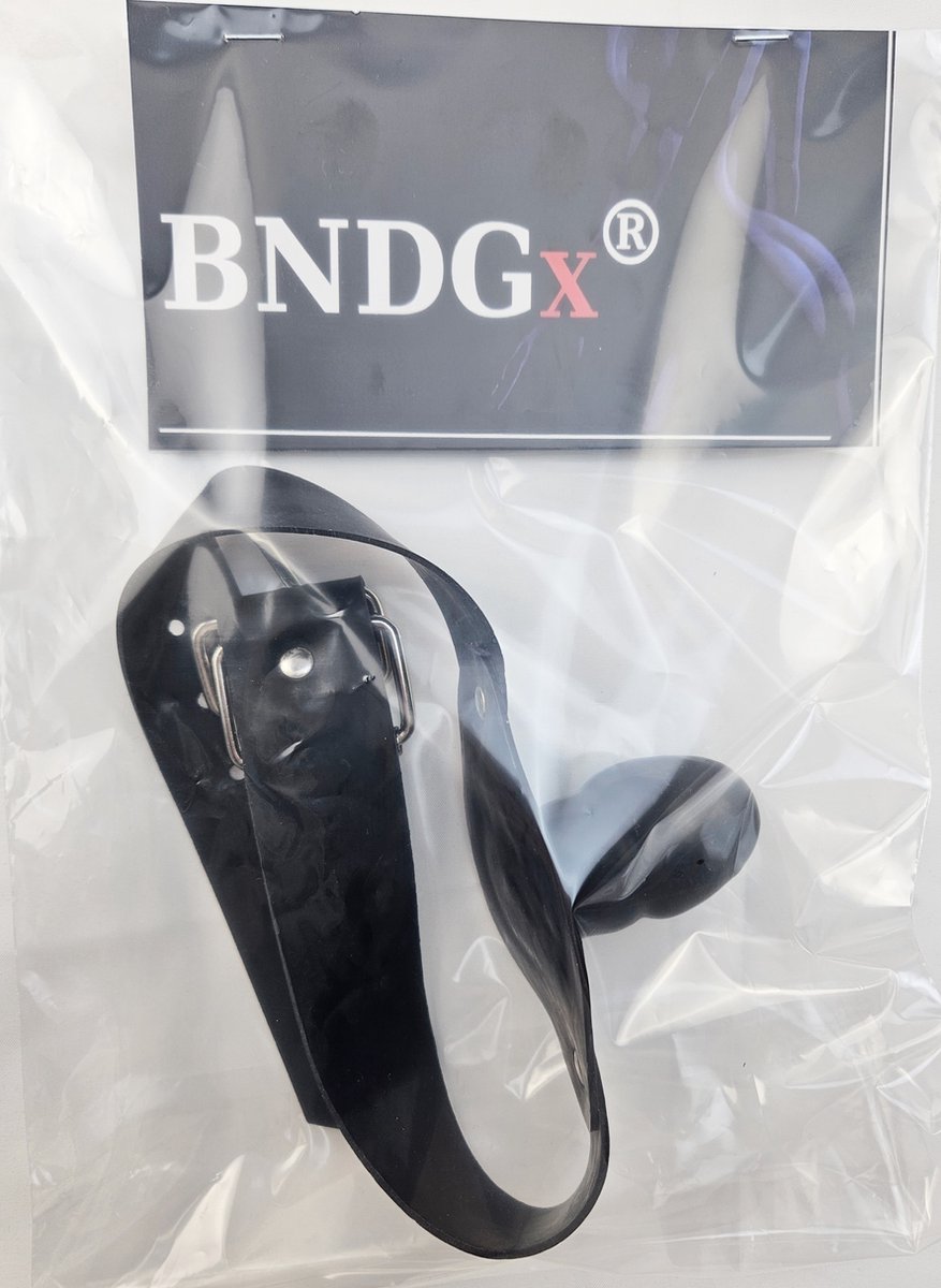 BNDGx® - Gag Ball penis - 100% Latex - Seks speeltje - Gag Bal mond strap masker bdsm fetish sm