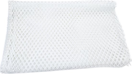 Netstof voor Haar weave - Wit - Hair weaving mesh rekbaar stof vlechten verbergen weft vastnaaien gaatjes stof afmeting 30 X 65