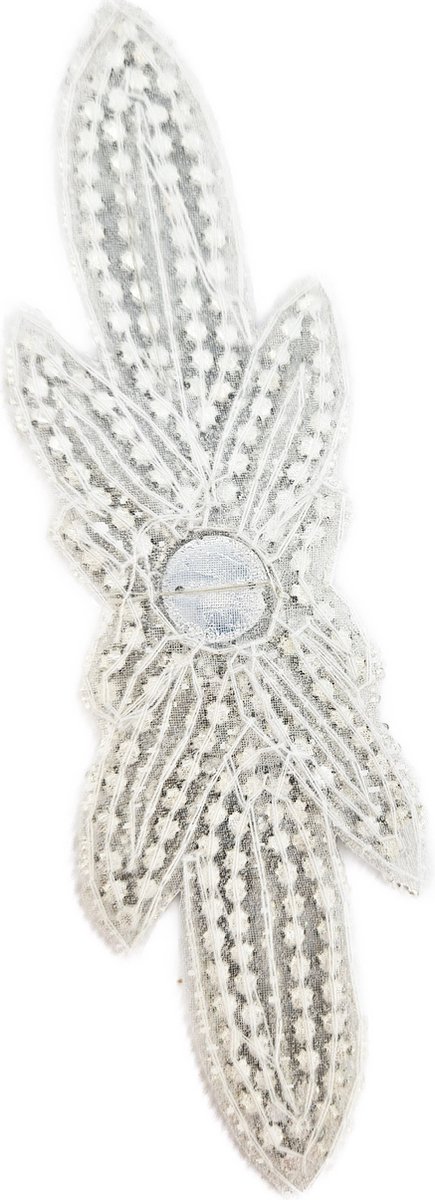 BamBella® - Grote Strass stenen applicatie - AB hotfix steentjes - patch wit glitter plaatje knutselen scrapbook