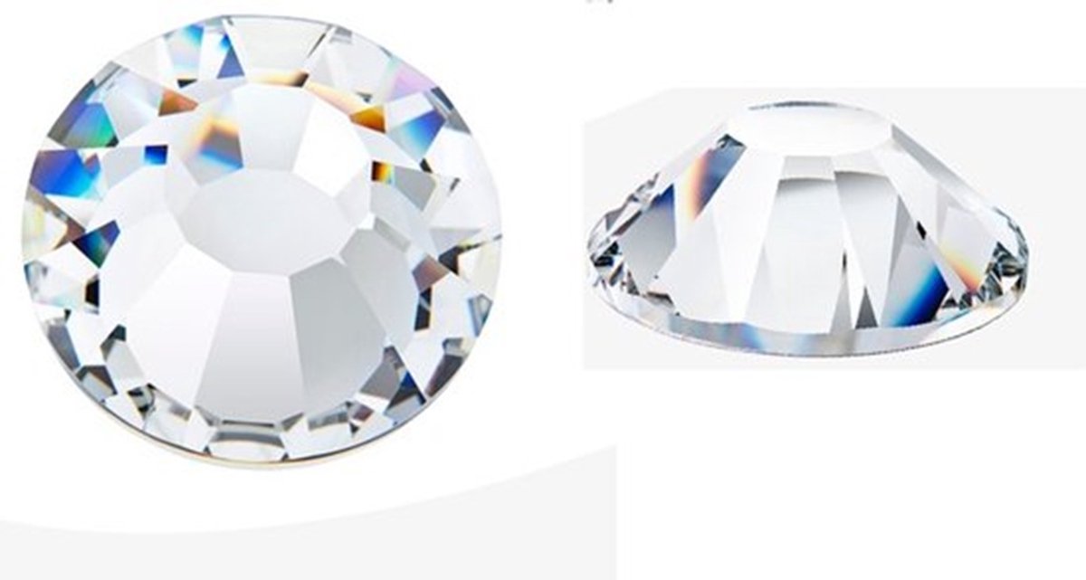 BamBella® - SS30 - Zwart  - Hotfix strass Steentjes - 288 stuks - strass stenen glitters nail art kleding versieren