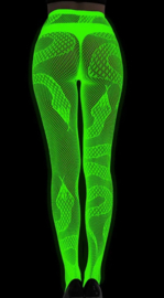BamBella ® - Panty -Onesize - Glow in the dark body suit - Dames - Onesize - sexy Erotische jumpsuit van kant lingerie
