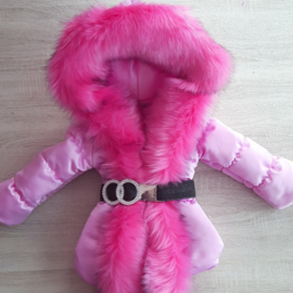 Children's coat Fur collar jacket Girls Winter coat Imitation Fur