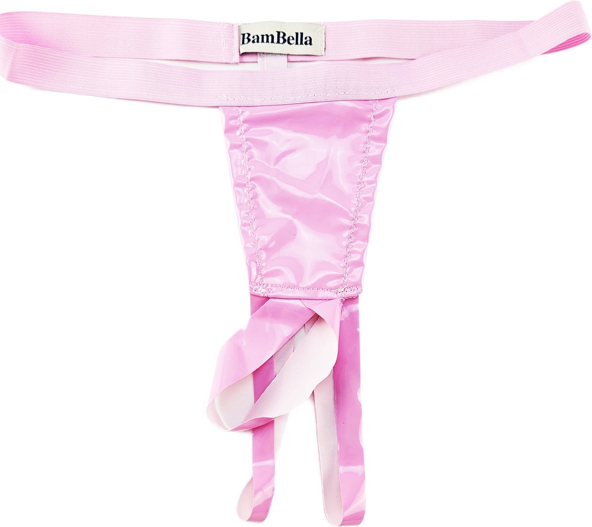 BamBella® Slip Datex (Latex & Stof ) open kruis kant voor mannen