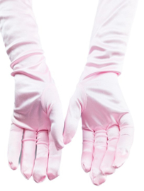 BamBella® Lange Handschoenen Fel Roze onesize Lange Elastische | One Size |