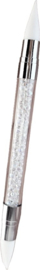 Nail art applicator pen - voor art nagel lak siliconen nagellak kwast zacht en buigbaar