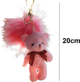 Sleutelhanger Tashanger Grote beer 20CM  knuffel