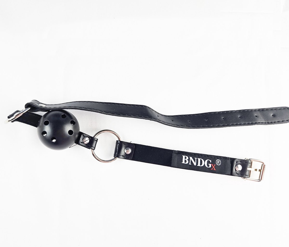 BNDGx® - Gag voor Blow job - Rood - Seks speeltje - mond strap masker bdsm fetish
