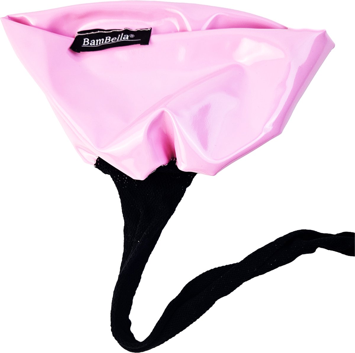 BamBella® - Sexy Hold Up kousen -  Roze - Latex - Visnet - jarretelkousen