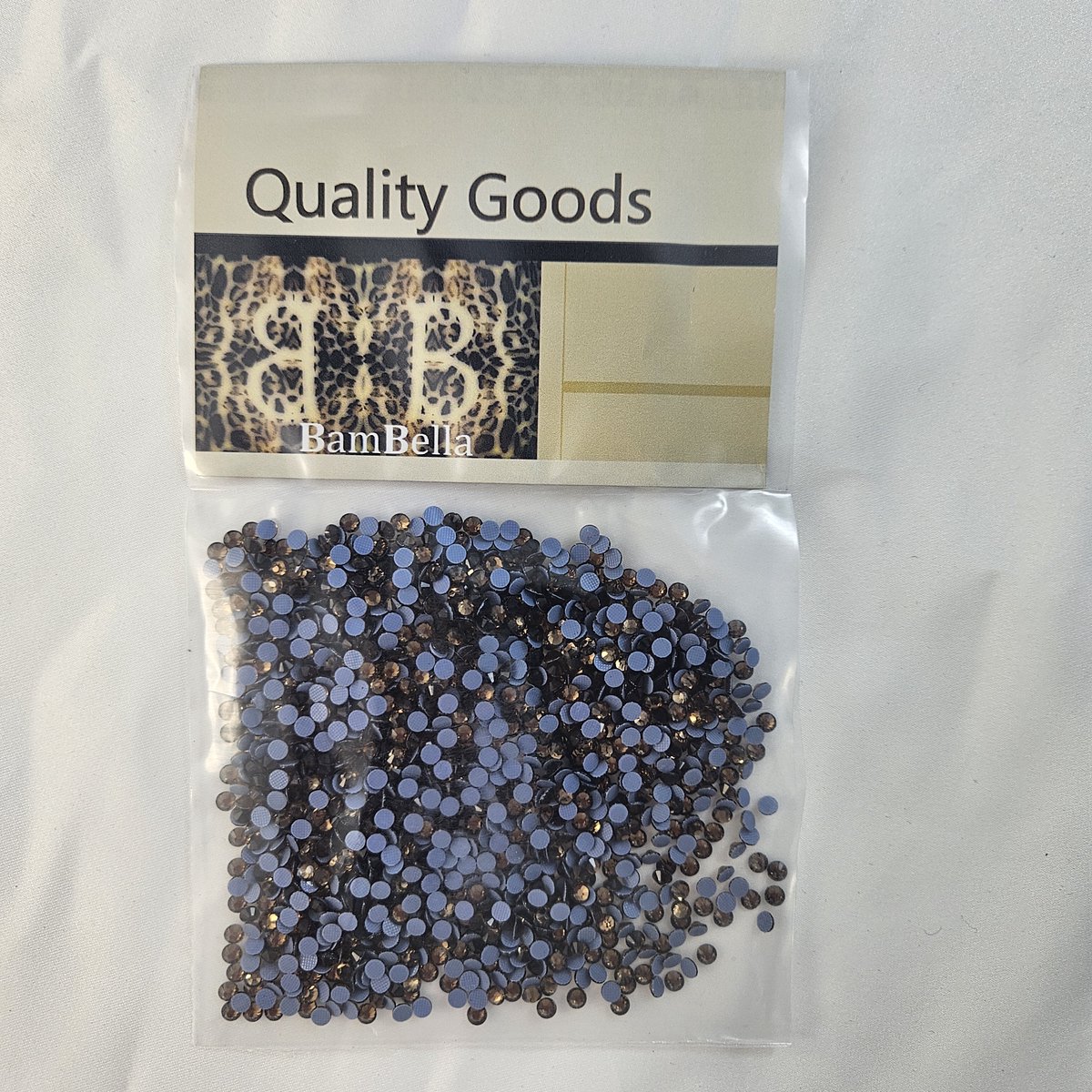 BamBella® - SS16 - Donker bruin Hotfix strass Steentjes - 1440 stuks - strass stenen glitters nail art kleding versieren