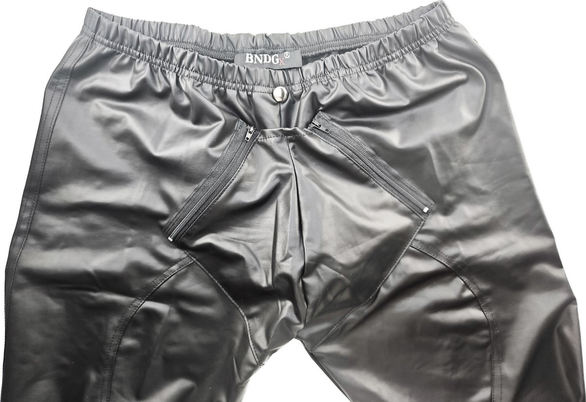 BNDGx® - Broek Heren - Maat L/XL - Open kruis   Legging Lang -    outfit Man Rollenspel kleding