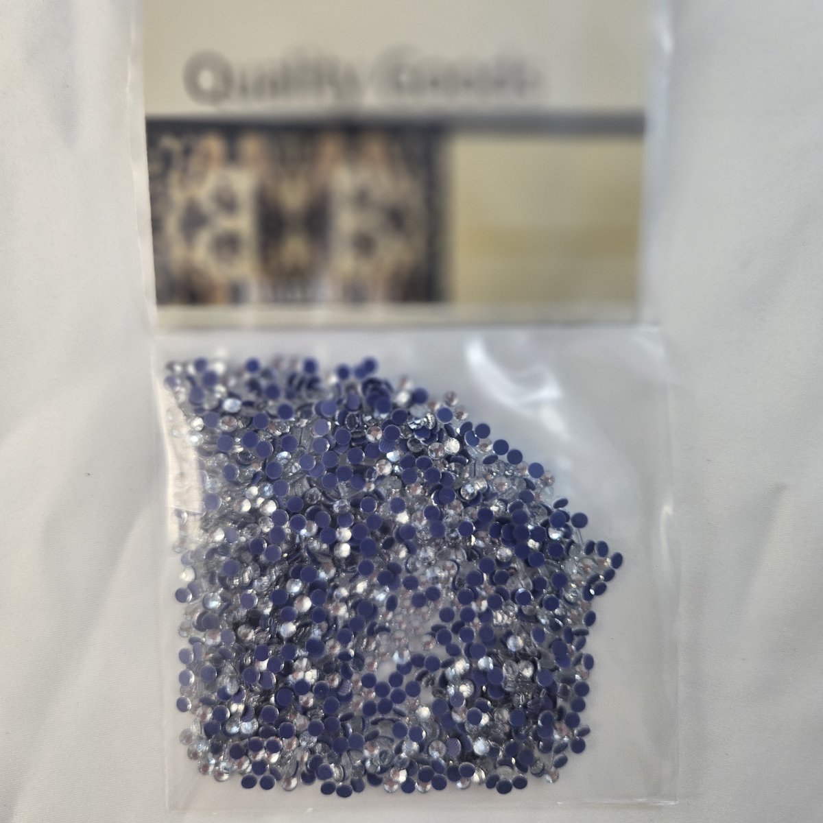 BamBella® - SS16 - Wit doorzichtig - Hotfix strass Steentjes - 1440 stuks - strass stenen glitters nail art kleding versieren