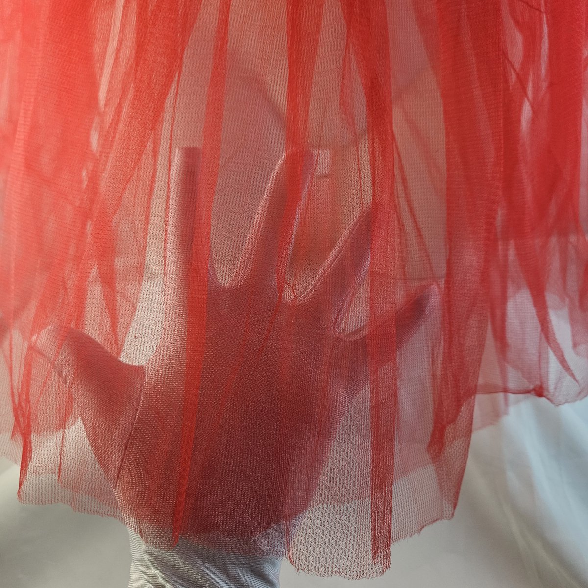 BamBella® - Onesize - Rood tule rok poffig Tulle laagjes rokje rok dames