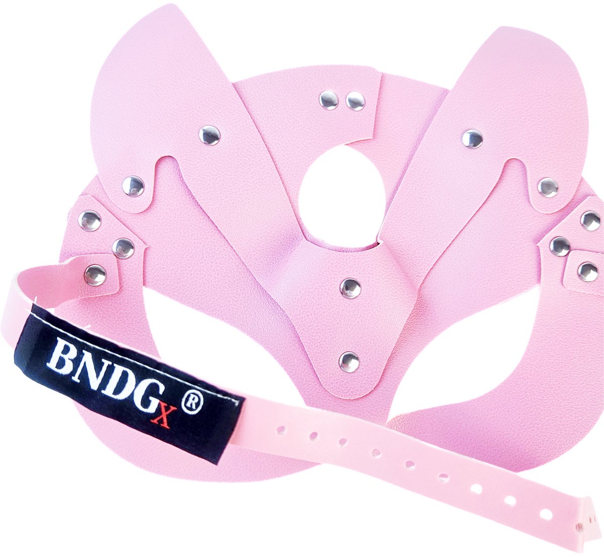 BNDGx ® - Erotische masker – BDSM – Bondage – Sm - zwart rollenspel roze masker kat