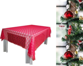 versiering tafel Wit Kant tafelkleed Tafellaken laken van kantstof 140X140 huis decoratie kleed verjaardag bruiloft jarig
