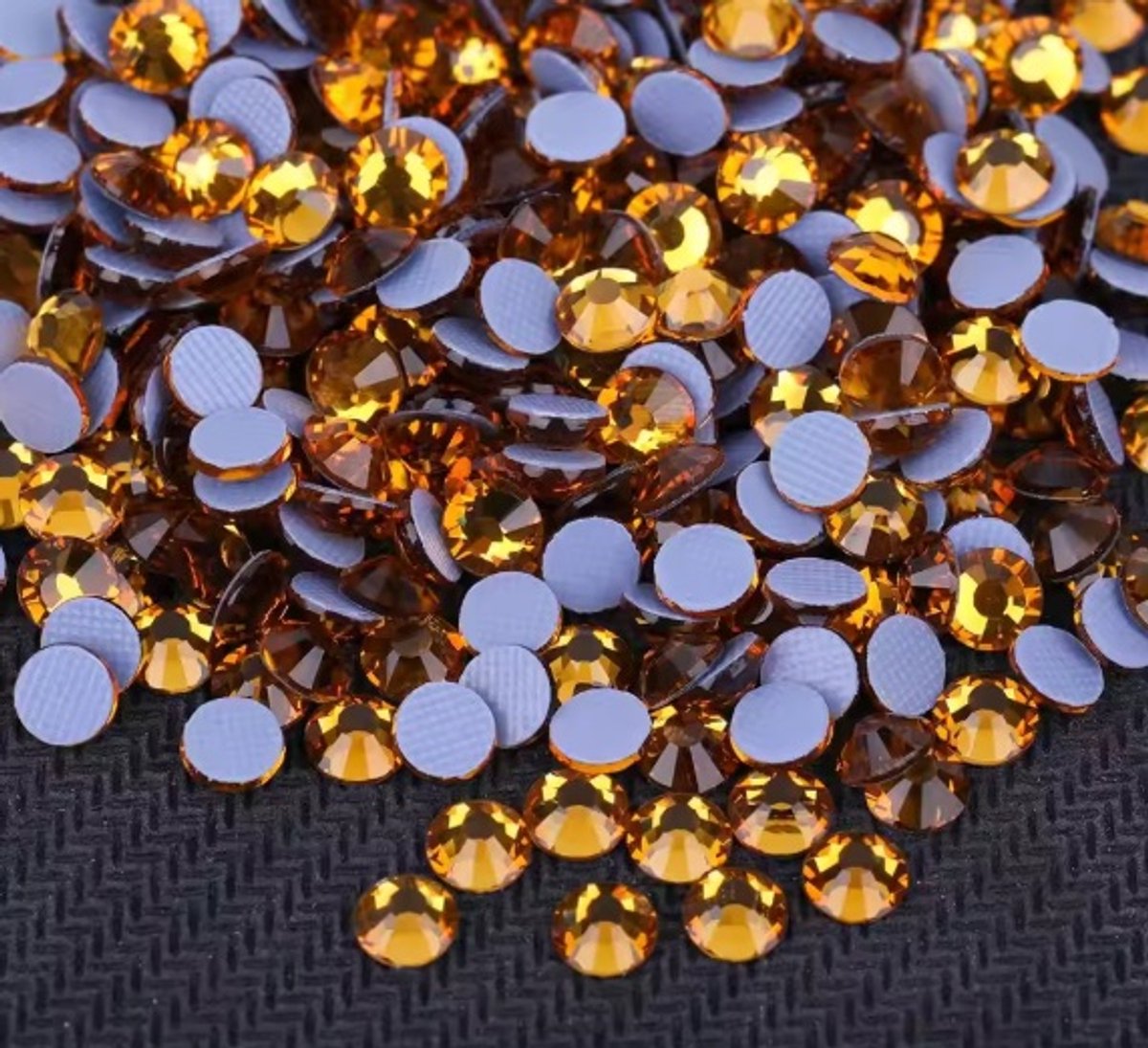 BamBella® - SS30 - Oranje - Hotfix strass Steentjes - 288 stuks - strass stenen glitters nail art kleding versieren
