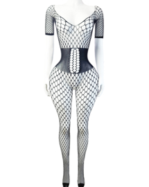 BamBella ® - Panty pak -Onesize - body suit - Dames - Onesize - Erotische jumpsuit van kant lingerie