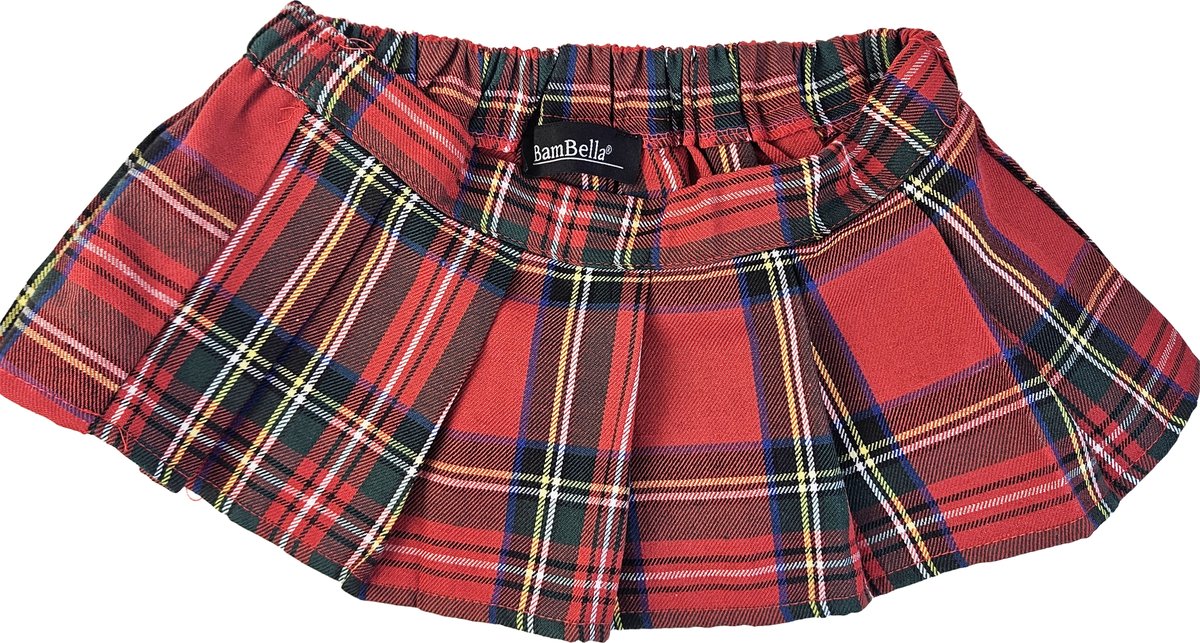 BamBella® - Ultra korte Mini rok -  -Erotische rollenspel kleding Rood ruiten
