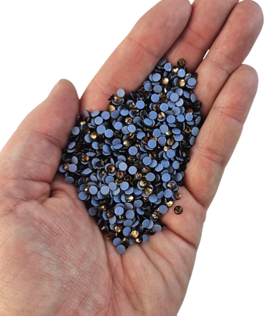 BamBella® - SS16 - Donker bruin Hotfix strass Steentjes - 1440 stuks - strass stenen glitters nail art kleding versieren