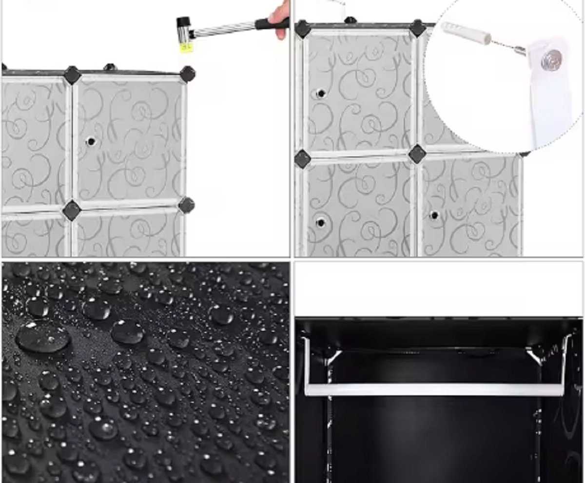 Kleding kast wand rek Kinder kamer kast met deuren opberg met schappen kledingkast