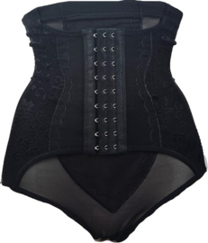 BamBella® Taille korset - S t/m XL ondergoed - maat XL - Sterk corrigerende Taille Korset onderbroek Zwart