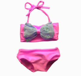 Bikini Neon Roze baby en kind Zwemkleding Badkleding meisje