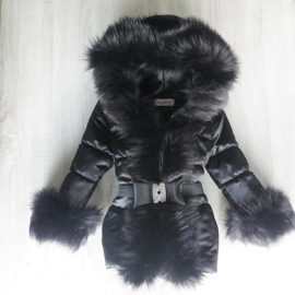 Children's coat Fur collar jacket Girls Winter coat Imitation Fur