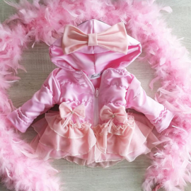 Zomerjas roze tule Meisjes jas zomer kinderjas jas meisje en baby