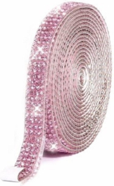 Plak lint strass steentjes 1.2 meter glitter plakband zelfklevend glitters steen hotfix lintje 10mm versieren DIY knutselen meisjes craft art scrapbook