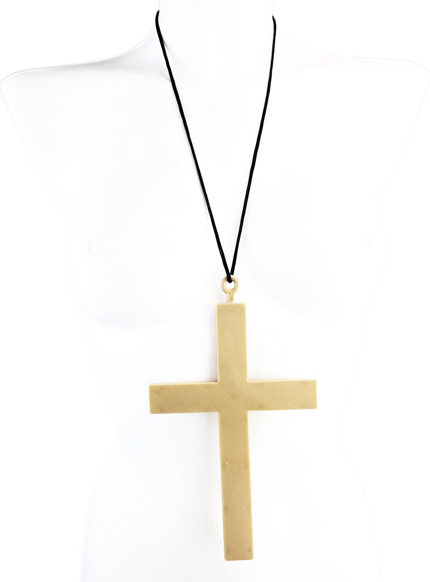 Verkleed ketting grote kruis non priester dominee monnik kerk