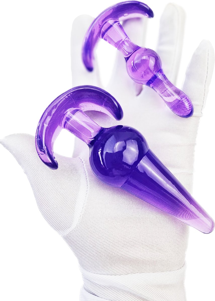 BNDGx® - Anaal plug - set 4 stuks - paars kralen dildo ketting - Grote dildo - Seks speeltjes voor koppels vrouw man