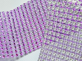 Glitter lint roze steentjes 1 meter 11.5cm glitter glitters steen lintje versieren DIY knutselen meisjes craft art scrapbook