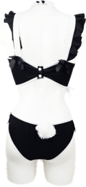 BamBella ® Sexy Cosplay Rollenspel kleding - Onesize - outfit dames Sex bunny dieren pak Zwart