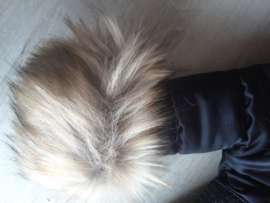 Children's coat Fur collar coat Fur coat with large fur collar Winter coat BamBella