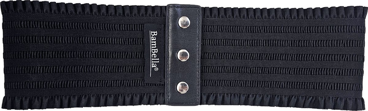 BamBella ® - Riem Maat Onesize - Zwart Mode Body Gothic Goth taille riem zwart met korset belt