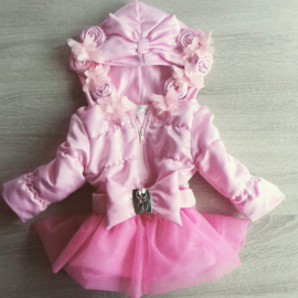 Zomerjas roze tule Meisjes jas zomer kinderjas jas meisje en baby