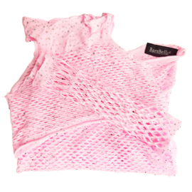 BamBella®   set - Onesize - Erotische sexy nacht set  met top doorzichtig kant - Super Stretch