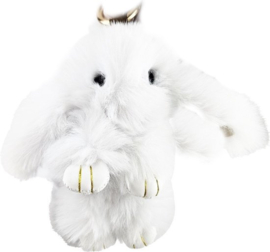 Sleutelhanger Tashanger Grote Konijn wit 13 CM zachte pluche hanger