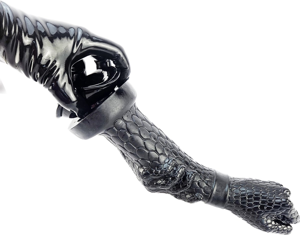 BNDGx® - Dildo - Extreem Grote Hand - 33cm - Zwarte Lange dikke Realistisch Penis -Zuignap -Anaal BDSM SM Fetisch Seks speeltje