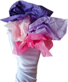 100 stuks knutsel papier gekleurd hobby creatief kinderen knutselpakket roze Vloeipapier knutselen meisjes