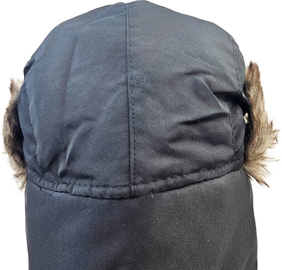 BamBella® Dikke Muts met oorflappen Russische piloten muts winter fleece warm imitatie bont binnenkant met flappen