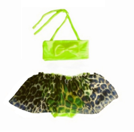 Bikini Fluor Neon Geel baby en kind Zwemkleding Badkleding meisje