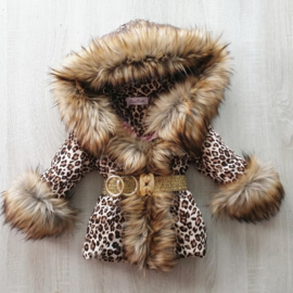 Women's  Winter Coat With Big Fur Collar Fur Faux Fur Jacket