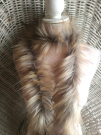 Marabou van bont Naturel  1 meter decoratie fournituren Sierband