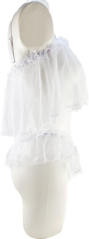 Sexy Erotische lingerie set - 2 delig pak Wit