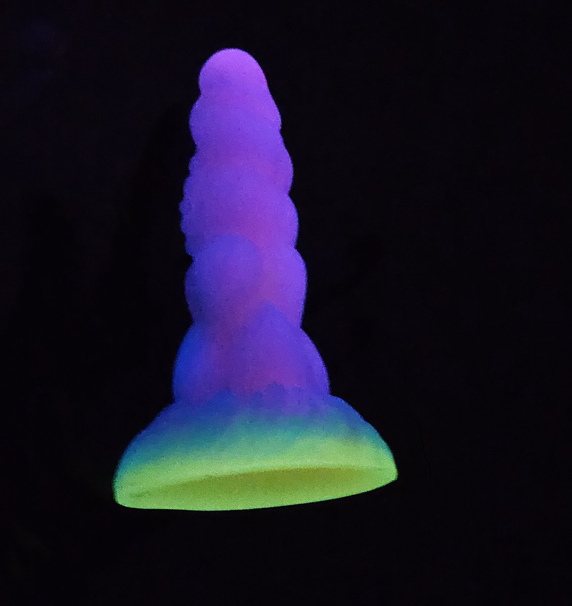 BNDGx® - Dildo - Glow in the dark gekleurd - 24cm -Roze blauw Lange dikke Penis -Zuignap - anaal vaginaal