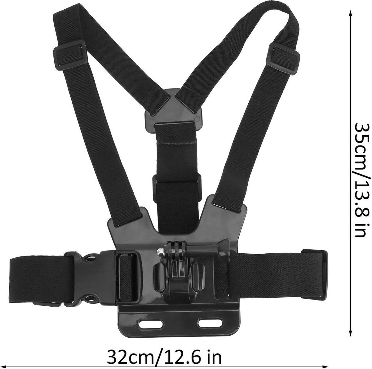 Verstelbare Elastische Camera Borstband - 4 punts - voor OSMO ACTIE - Borstbevestiging Harnas .