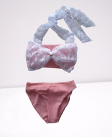 Bikini Roze    Strik van kant baby en kind Zwemkleding Badkleding meisje