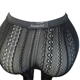 BamBella ® - Panty -Onesize - gaas maillot dunne pantys Dames - Onesize - sexy Erotische lingerie van kant