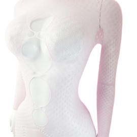 BamBella® - Jurk - Onesize - Erotische sexy nacht jurkje doorzichtig kant - Super Stretch Zwart
